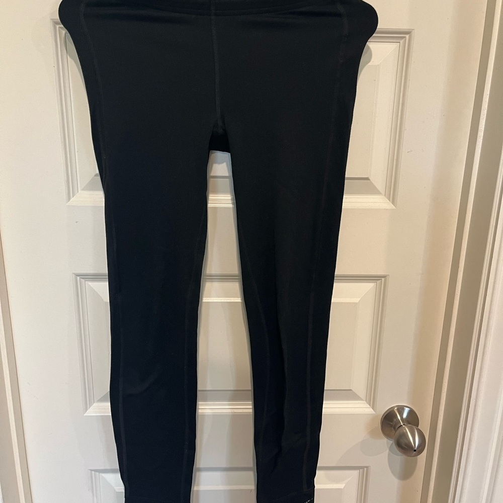 Fleece lined Nike Fit Black High-Waisted Leggings with Elastic Waistband
